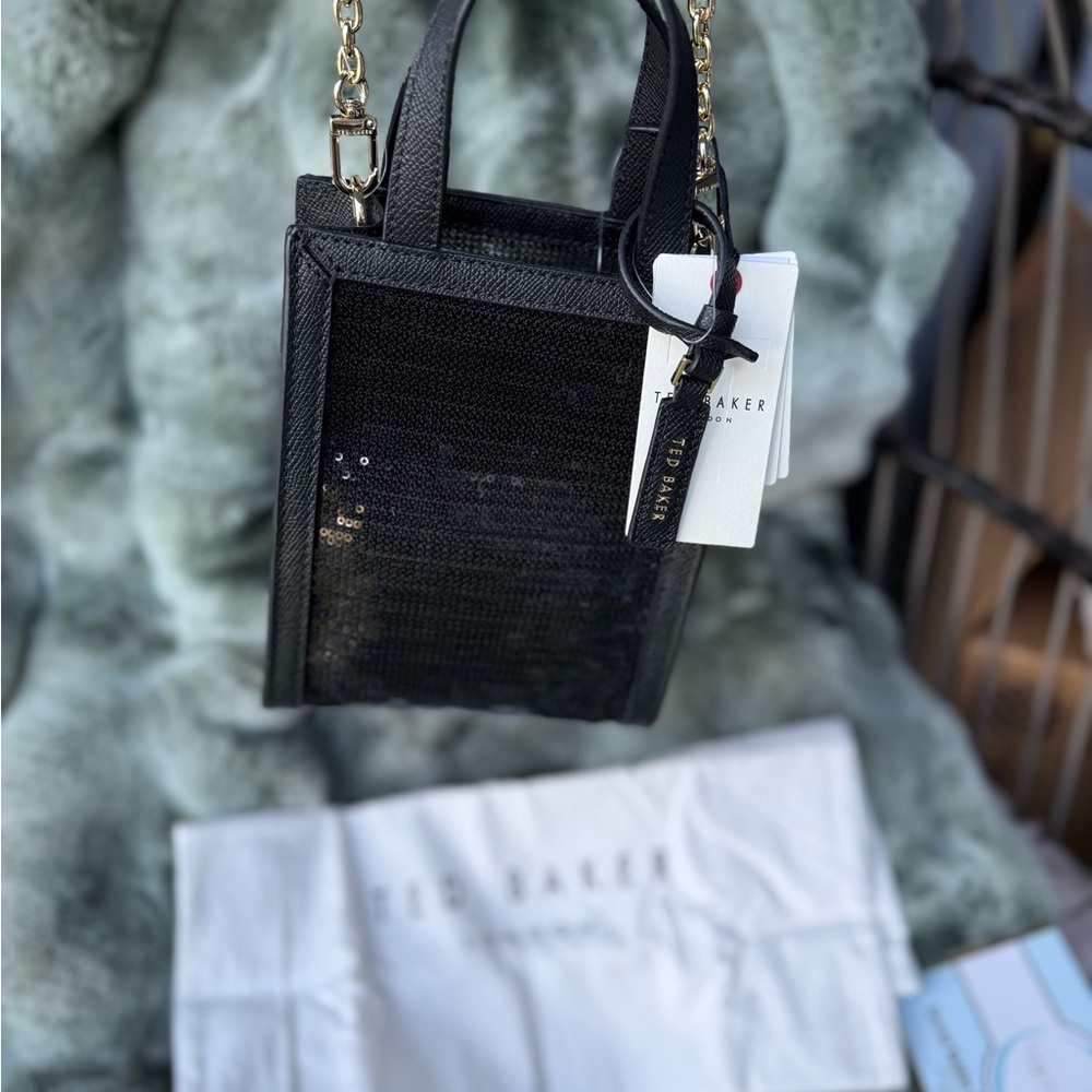 Ted Baker Black Sequin Tote Bag